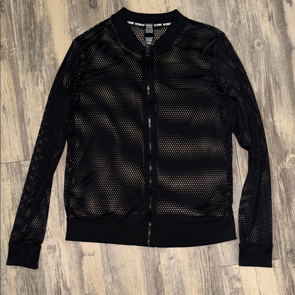 Black Mesh Victoria Secret Women's Jacket